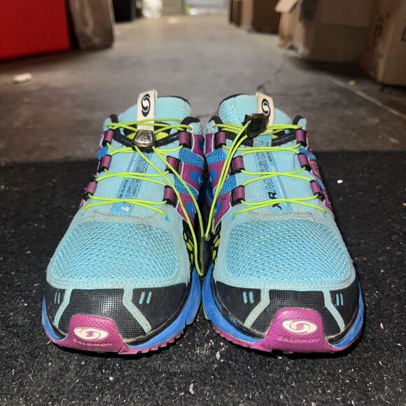 Salomon XR Mission 1 Athletic Trail Running Shoes Sneakers Multicolor Womens 8 - Picture 2 of 7
